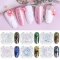 Chameleon Nail polish Holographic Glitter Powder Magic Gold Foil Electroplating Star Glitter Nail Sticker
