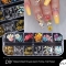 Eternal Life flower mixed Rhinestone nail UV gel polish butterfly Nail polish glitter Stickers