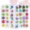 Eternal Life flower mixed Rhinestone nail UV gel polish butterfly Nail polish glitter Stickers