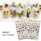 Foil Nail Art Butterfly 3D Water Transfer Full Nail Sticker
