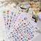 Foil Nail Art Butterfly 3D Water Transfer Full Nail Sticker