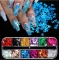 Holographic Butterfly Nail Sticker sparkling with light Laser Chameleon Sequin