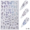 Holographic Laser Butterfly Nail Stickers Simulation Bronzing 3D Three dimensional Gel Polish Nail Decal