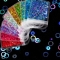 Holographic Laser Nail Glitter Sequins Blue and Pink Color Heart Shape Mixed Size Nail Flake Gel Polish