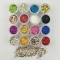 Holographic Laser Nail Glitter Sequins Gold and Silver Powder Hexagonal Powder Gel Pigment