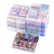 Holographic Laser Nail sticker set retro floral leopard pattern starry style sticker