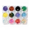 Holographic Nail Art Glitter Sequins Fluorescent Butterfly Autumn Coconut Shaped Laser Flake 