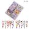 Holographic Nail Foils Water Transfer Starry Sky Paper Flower Butterfly Lace Candy Style