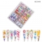 Holographic Nail Foils Water Transfer Starry Sky Paper Flower Butterfly Lace Candy Style