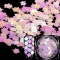 Holographic Nail polish Autumn maple leaf solid color sequins laser flash gradient 