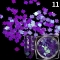 Holographic Nail polish Autumn maple leaf solid color sequins laser flash gradient 
