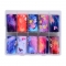Holographic Winter Christmas Halloween Style Nail Art Transfer Foil Floral Butterfly Mix Nail Slider Decal
