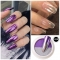 Holographic glitter solid two color mirror mirror powder laser titanium powder nail polish