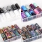 Holographic nail art transfer starry sky paper Retro ethnic style black and white lace