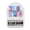 Holographic nail art transfer starry sky paper Retro ethnic style black and white lace