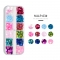 Holographic nail glitter stickers Butterfly Maple leaf mixed