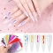Laser Flame Symphony Nail Polish Sticker Adhesive Hot Stamping Decal Decorative Fingertip
