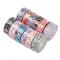 Laser Starry Sky Candy Transfer Nail Sticker Solid Color Marble Retro Style Transfer Paper Foil Set