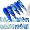 Marble Gradient Water Nail Stickers Texture Smudge Nail Watermark Decals DIY