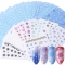 Nail Art Stickers Pure White Color Snowflake Nail Stickers Christmas style Decals Watermark Stickers