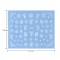 Nail Art Stickers Pure White Color Snowflake Nail Stickers Christmas style Decals Watermark Stickers