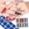 Nail Foil Paper Star Transfer Paper Gel Polish Smudge Applique Flame Butterfly Floral Valentine Style