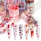 Nail Foil Paper Star Transfer Paper Gel Polish Smudge Applique Flame Butterfly Floral Valentine Style
