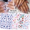 Nail Foil Water Transfer Sticker Color 3D Size Butterfly And Flower Mix Nail Adhesive