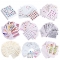 Nail Stickers Set Mixed Floral Geometric Gold and silver stickers Fruit Nail Art Water Transfer Decals