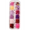 Red Set Nail Art Glittering Sequins Romantic Kiss Red Love Heart Valentine Day Nail Patch UV Gel Polish
