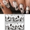 Skull Bone grimace Water Nail Stickers Halloween theme Big Eye Horror Decals