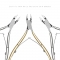 Stainless Steel Nail Scissors Professional Dead skin Scissors Double Arc Buckle Cuticle Knife