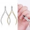 Stainless Steel Nail Scissors Professional Dead skin Scissors Double Arc Buckle Cuticle Knife