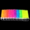 Summer Fluorescent Star Shape And Size mixed Sequins Nail Painted Piece 3D Neon Light Sequin Gel Polish