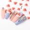 Three dimensional Relief Style Flower Series Mixed Nail Stickers Red Yellow Ultra thin 5D Adhesive