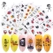 Water Sticker Halloween nail stickers Pumpkin Bat Skull Black Cat Sticker