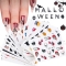 Water Sticker Halloween nail stickers Pumpkin Bat Skull Black Cat Sticker