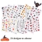 Water Sticker Halloween nail stickers Pumpkin Bat Skull Black Cat Sticker