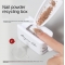 White ABS Double Layer French Powder Box Recycled Nail Powder Storage Box Portable Infiltration Powder Container