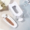White ABS Double Layer French Powder Box Recycled Nail Powder Storage Box Portable Infiltration Powder Container