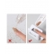 White ABS Double Layer French Powder Box Recycled Nail Powder Storage Box Portable Infiltration Powder Container