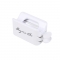White ABS Double Layer French Powder Box Recycled Nail Powder Storage Box Portable Infiltration Powder Container
