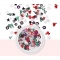 Winter Christmas Theme Nail Foil PET Stickers Snowflake Christmas Tree Style Nail Sequin Gel polish