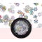Winter Christmas Theme Nail Foil PET Stickers Snowflake Christmas Tree Style Nail Sequin Gel polish